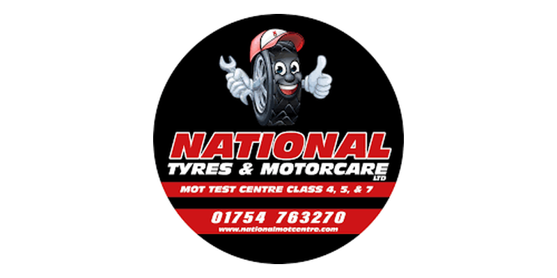 National Tyres & Motorcare – tyres, servicing and MOT testing (Class 4, 5 & 7)